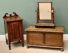 FURNITURE ASSORTMENT - comprising Victorian mahogany nightstand, 85cms H, 41cms W, 40cms D, a