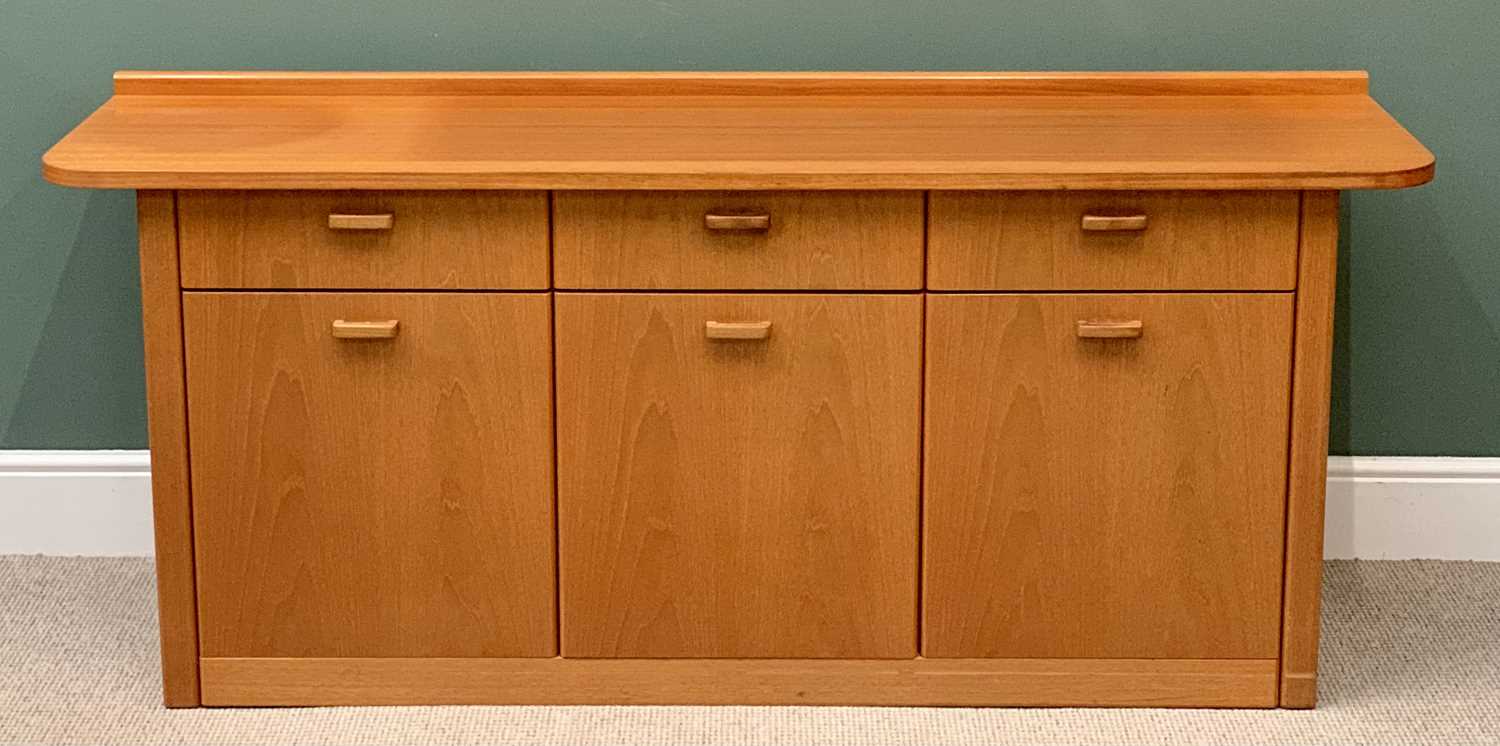 STYLISH MID CENTURY G PLAN SIDEBOARD - with railback, 76cms H, 181cms W, 49cms D