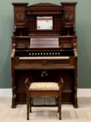 ESTEY ORGAN COMPANY OF THE USA - American organ supplied by Crane & Sons, 182cms H, 118cms W,