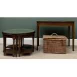 FURNITURE ASSORTMENT (3) - reproduction circular nest of five coffee tables, 48cms H, 74cms