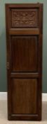 EDWARDIAN PINE SINGLE DOOR PRESS CUPBOARD (converted), 182cms H, 55cms W, 48cms D