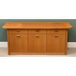 STYLISH MID CENTURY G PLAN SIDEBOARD - with railback, 76cms H, 181cms W, 49cms D