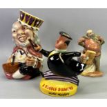 POTTERY CHARACTER & ADVERTISING FIGURINES (3) - to include a Royal Doulton Falstaff HN2054, 17cms H,