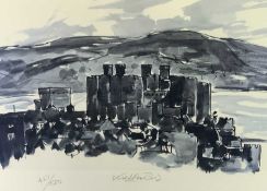 SIR KYFFIN WILLIAMS ARCA limited edition print (427/500) - Conwy Castle, signed in pencil, 42 x