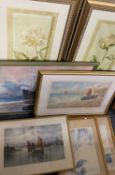 PAINTINGS & PRINTS ASSORTMENT - to include signed PHILLIP SNOW, WARREN WILLIAMS, a Queen Mary