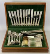 CANTEEN OF HERITAGE PLATE CUTLERY - for 6 persons, 70 pieces in total