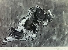 SIR KYFFIN WILLIAMS ARCA limited edition print (140/250) - 'Mot the Sheep Dog', signed in pencil, 32