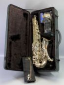 MUSICAL INSTRUMENT - an Alto Saxophone with accessories, in a hard case