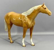 BESWICK LARGE PALOMINO HORSE - 28cms H, 37cms L