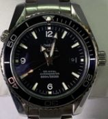 AMENDED DESCRIPTION: UNNUMBERED OMEGA SEAMASTER PROFESSIONAL - Planet Ocean gent's stainless steel