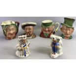 BESWICK CHARACTER JUGS (4) - Micawber. Model 310, Tony Weller Model 281, Sairey Gamp Model 371,