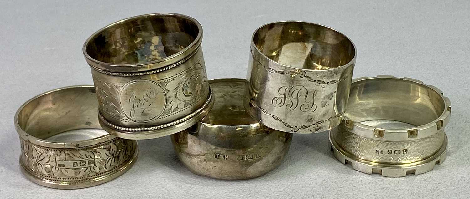 SMALL SILVER - a mixed quantity to include a George III milk jug, London 1800, indistinct maker's - Image 4 of 4