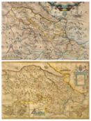 MAPS (2) - 1. a coloured and tinted map of Denbighshire and Flintshire with corrections and