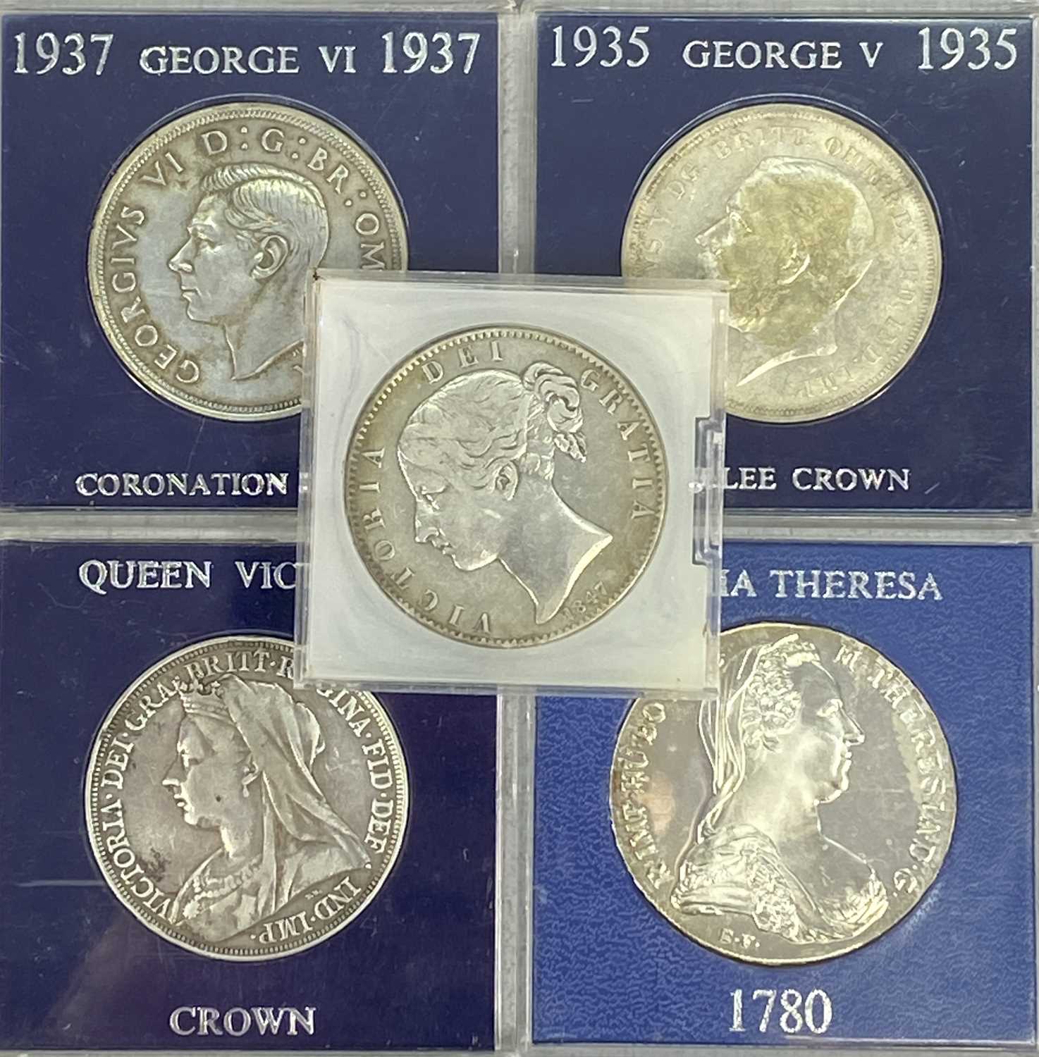 CHARLES II 1663 & LATER SILVER & BRONZE PRE-DECIMAL COIN COLLECTION - all British, 10 shilling - Image 5 of 8