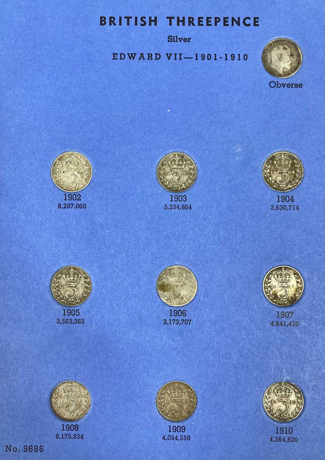 CHARLES II 1663 & LATER SILVER & BRONZE PRE-DECIMAL COIN COLLECTION - all British, 10 shilling - Image 7 of 8