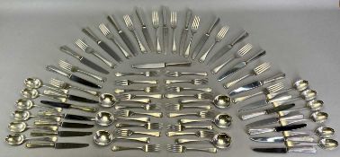 OLD ENGLISH PATTERN SILVER FLATWARE - comprising 12 x 21cm L forks, Elkington Co 1907, 1909 and