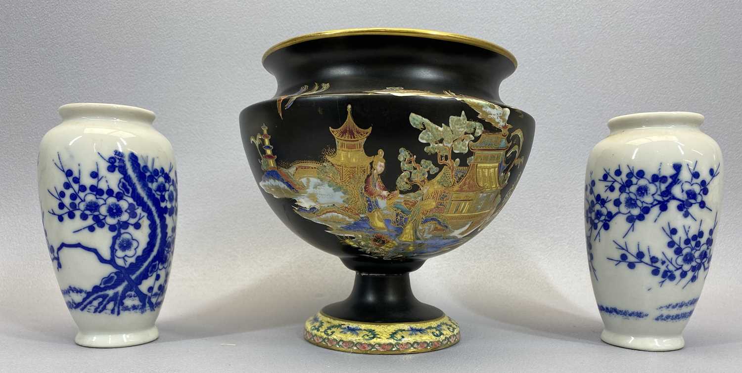 CHINESE FAMILLE ROSE VASES, A PAIR - of baluster form, decorated with figures, birds and flowers, - Image 3 of 4