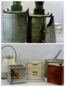 VINTAGE METALWARE - an interesting collection to include a 10gallon Valor drum for Esso Royal