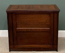 VINTAGE OAK BLANKET CHEST, 86cms H, 96cms W, 42cms D