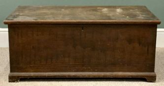 VINTAGE PINE BLANKET CHEST WITH INTERIOR CANDLE BOX- 41cms H, 96cms W, 48cms D