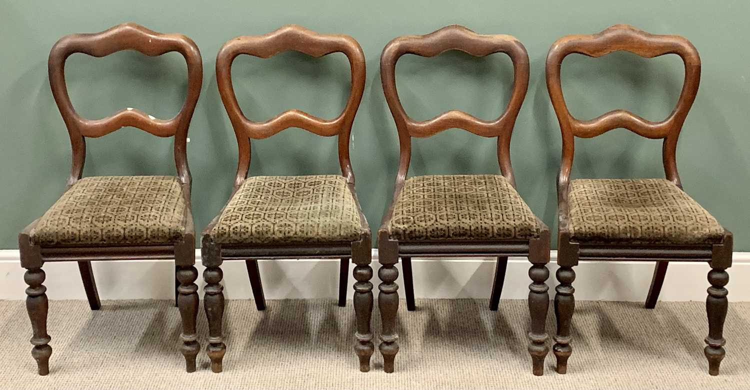 VINTAGE CHAIR ASSORTMENT (15) to include elm farmhouse chairs, cane seated chairs, antique balloon - Image 3 of 5