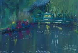 HILARY COLES pastel - entitled 'Pastel', 56 x 76cmsComments: glazed and framed in light oak
