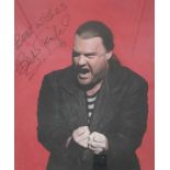 SIGNED BRYN TERFEL PICTURE, 67 x 57cmsComments: mounted and framed in black