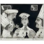 BEN PRITCHARD limited edition (4/30) lithograph - chefs playing cards, entitled 'Another Cheat',