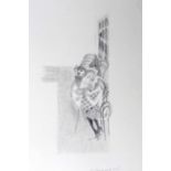 PROFESSOR GERDA ROPER pencil drawing - 'Les Charmes De La Vie', 9.5 x 5.5 inchesComments: glazed and