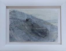 STEPHANIE TUCKWELL watercolour, compressed charcoal on gesso on paper glazed with acrylic - 'GLO',