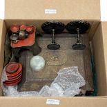 A Quantity of Antique Japanese and Chinese Lacquer Items,
