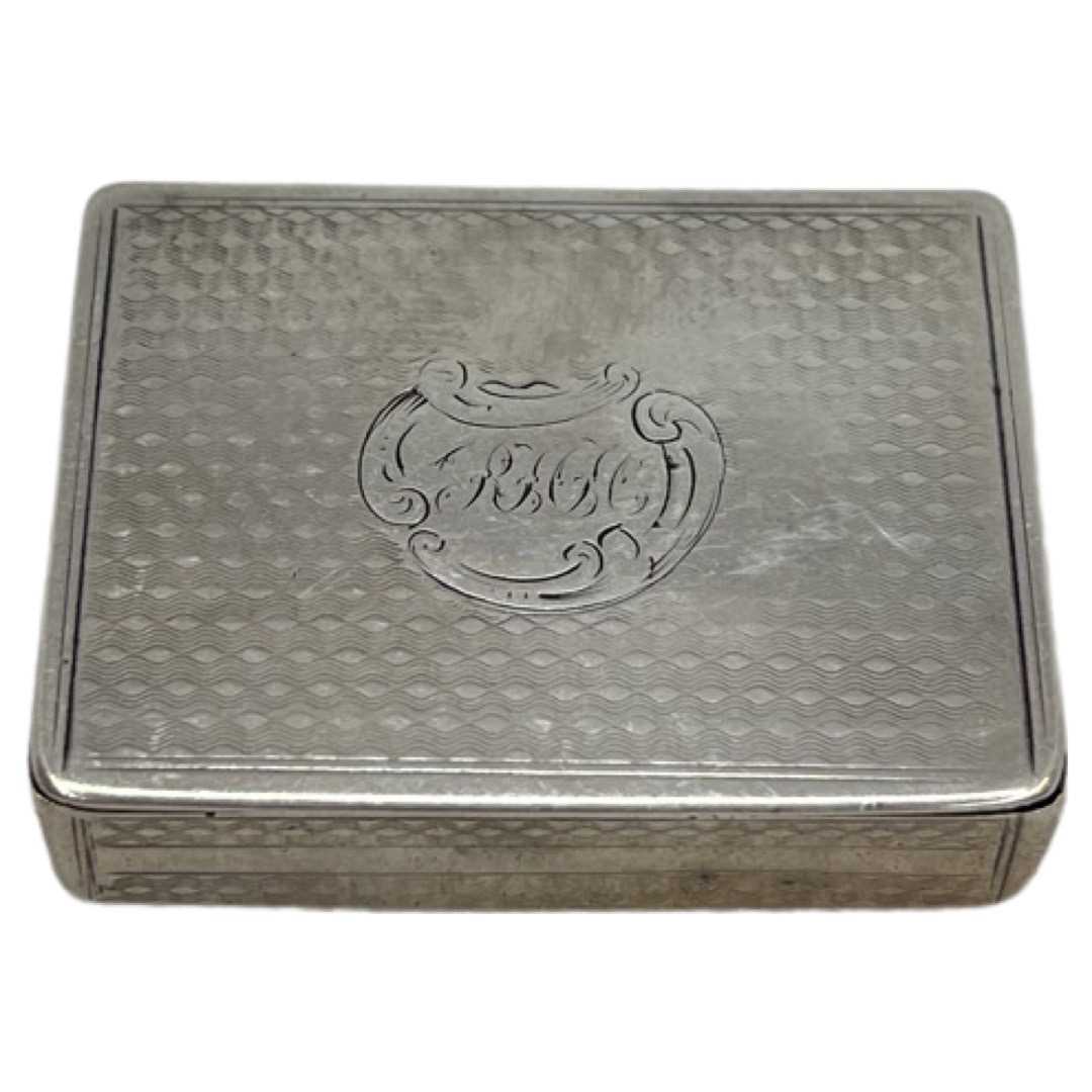 Small Silver Snuff Box. 19 g. Birmingham 1847, Edward Smith