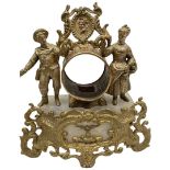 Decorative Gilt Metal Clock Stand.