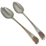 2 Silver Table Spoons. 136 g. London 1845, Charles Lias