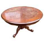 19th Century Burr Walnut Flip Top Table