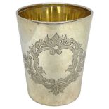 German Silver Beaker. 65 g. c.1850