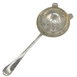 Interesting Silver Tea Straining Spoon. 46 g. Sheffield 1943