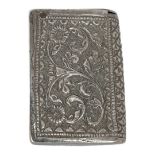 Indian Silver Book Vesta Case. c.1900