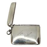 Antique Silver Vesta Case, Birmingham 1921, 31g