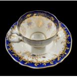 A late 18th century English cup and saucer