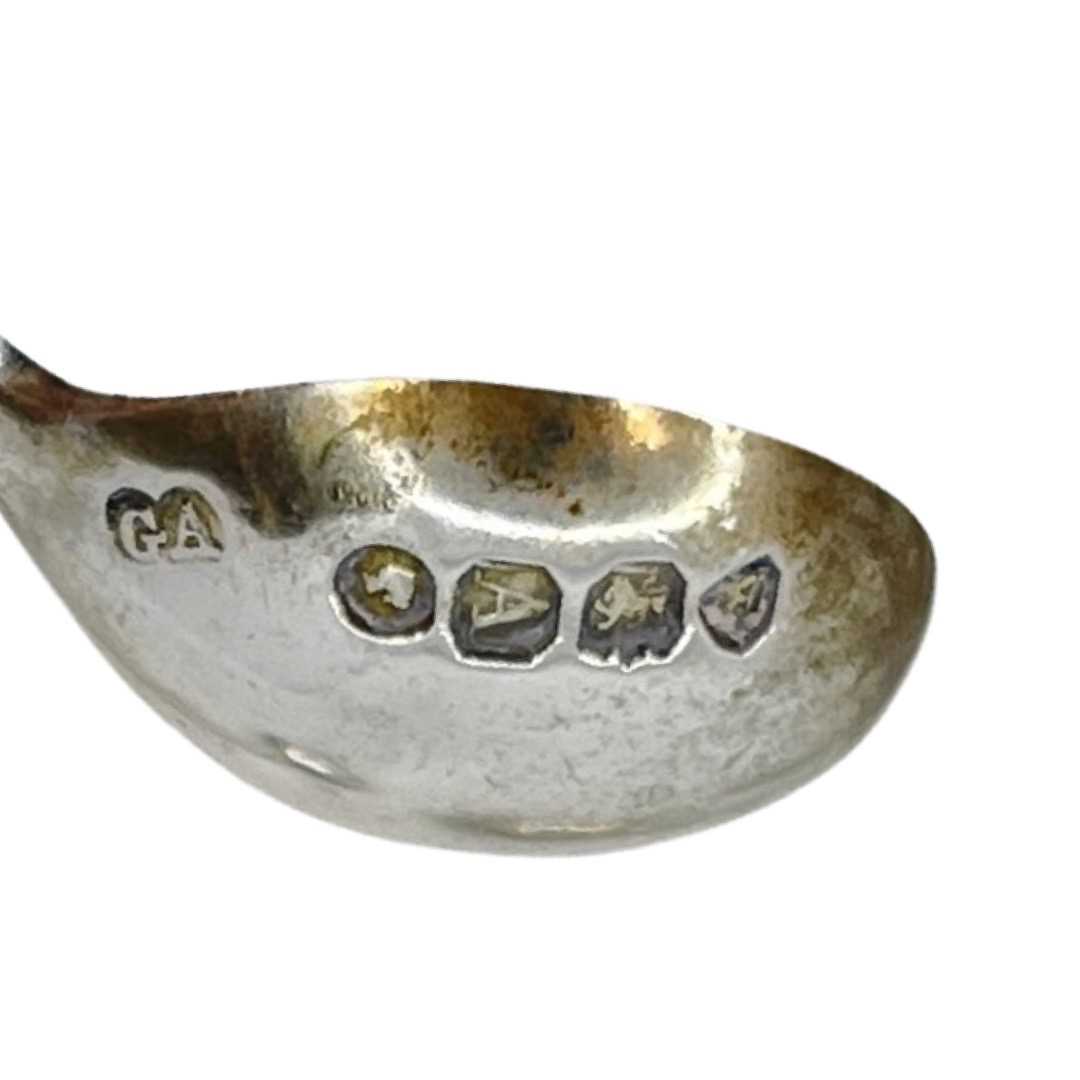 4 Silver Mustard Spoons. 51 g. London 1876, George Adams - Image 3 of 3