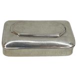 Unusual Casket Form Georgian Silver Snuff Box. 39 g. Birmingham 1814, John Turner