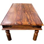Modern hardwood coffee table