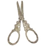 German Miniature Silver Grape Scissors. 26 g. c 1900