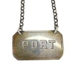 Rare Scottish Silver 'Port' Label. 5 g. Glasgow 1888, Robert Scott