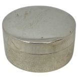 Silver Circular Pill Box. 14 g. Birmingham 1942, M. Bros