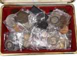 A Box Lot of Various Silver & Copper Coins,