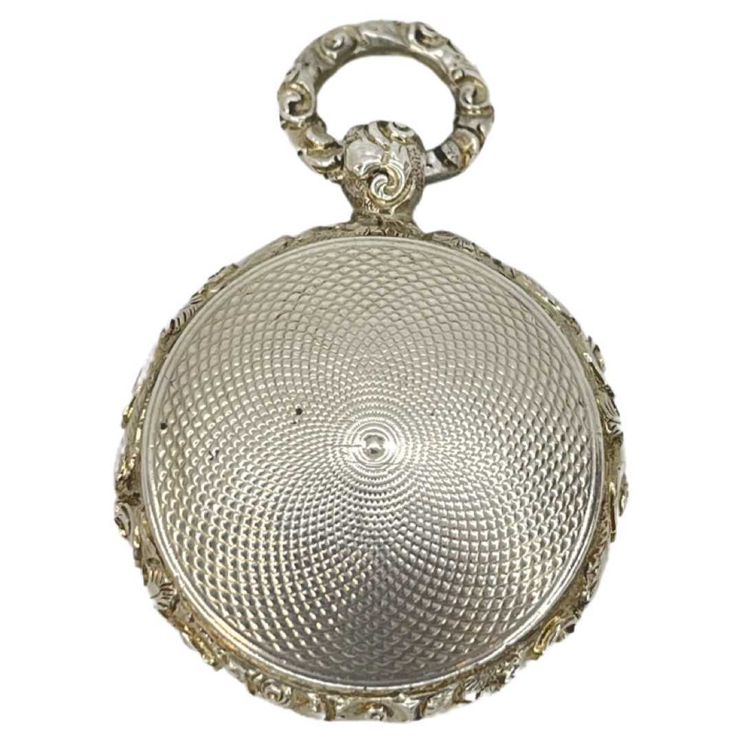 Unusual Pendant Silver Vinaigrette. 16 g. Birmingham 1827-1847, Francis Clark - Image 2 of 4