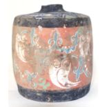 A Rare Chinese Polychrome decorated Pottery Pot Tang Dynasty (618-906AD)