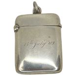 Antique Silver Vesta Case, Birmingham 1903, 33g